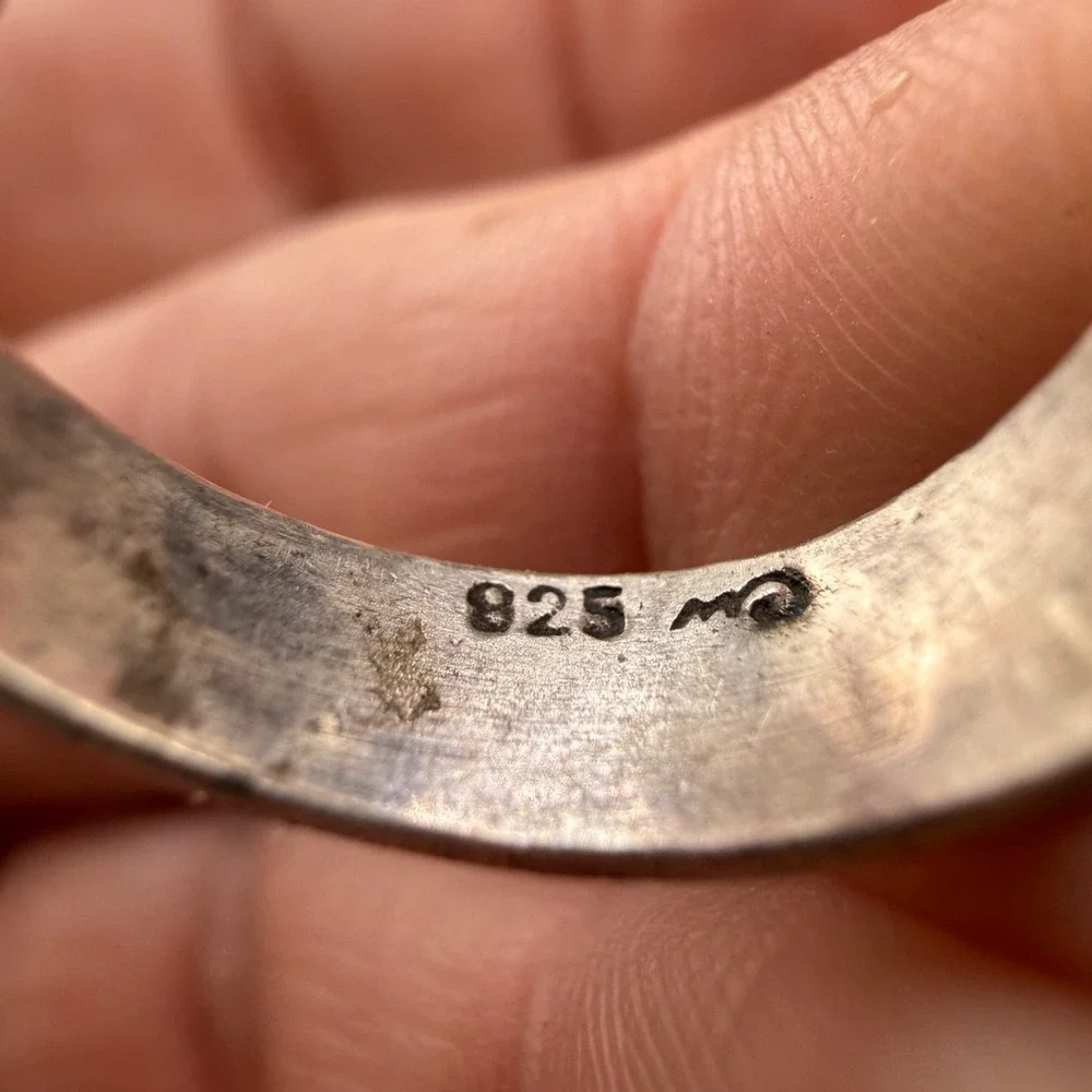 Vintage Signed Sterling Silver Toe Ring Dolphin Adjustable Size 4